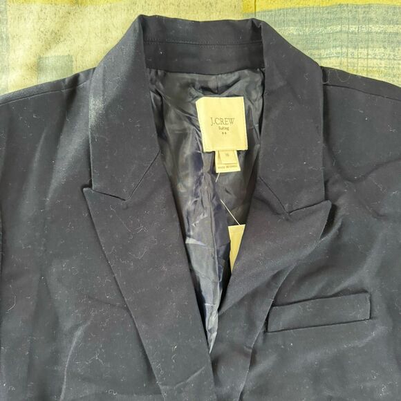 J. Crew Navy Blue Women's Blazer Jacket & Pants Bundle Sz 10 - Picture 6 of 16